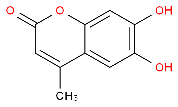 6,7-dihydroxy-4-methyl-2H-chromen-2-one_分子结构_CAS_529-84-0