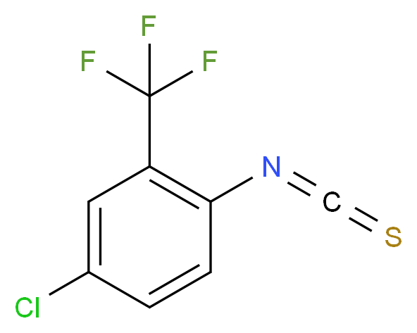 4-chloro-1-isothiocyanato-2-(trifluoromethyl)benzene_分子结构_CAS_99195-86-5