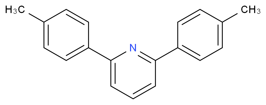 2,6-bis(4-methylphenyl)pyridine_分子结构_CAS_14435-88-2