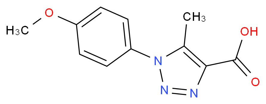 1-(4-methoxyphenyl)-5-methyl-1H-1,2,3-triazole-4-carboxylic acid_分子结构_CAS_)