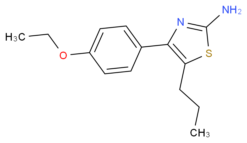 4-(4-ethoxyphenyl)-5-propyl-1,3-thiazol-2-amine_分子结构_CAS_461033-41-0)