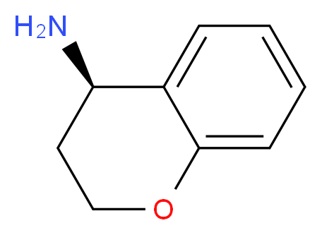 (4R)-3,4-dihydro-2H-1-benzopyran-4-amine_分子结构_CAS_)