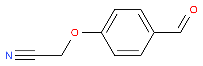 2-(4-Formylphenoxy)acetonitrile_分子结构_CAS_385383-45-9)