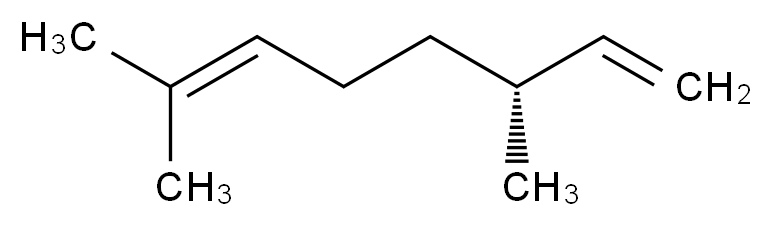 (3R)-3,7-dimethylocta-1,6-diene_分子结构_CAS_10281-56-8