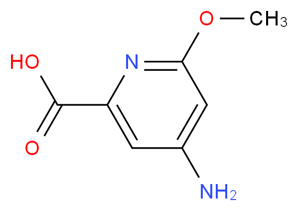 4-amino-6-methoxypicolinic acid_分子结构_CAS_1060806-72-5)