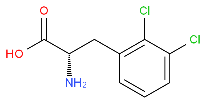 (2S)-2-AMINO-3-(2,3-DICHLOROPHENYL)PROPANOIC ACID_分子结构_CAS_873429-57-3)
