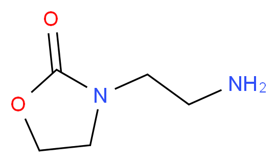 3-(2-aminoethyl)-1,3-oxazolidin-2-one_分子结构_CAS_141778-93-0