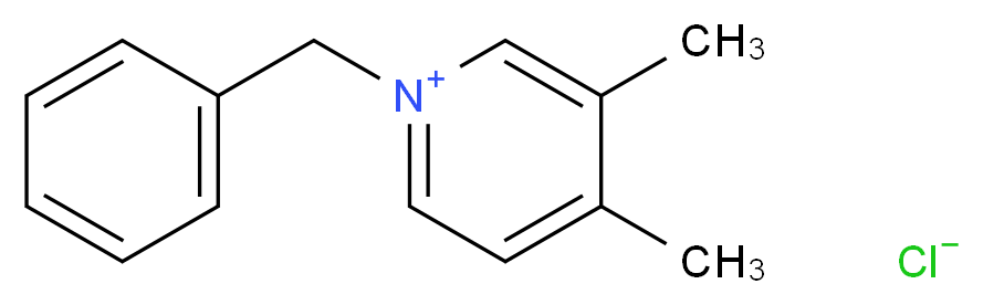 1-Benzyl-3,4-dimethyl-pyridinium Chloride_分子结构_CAS_22185-44-0)