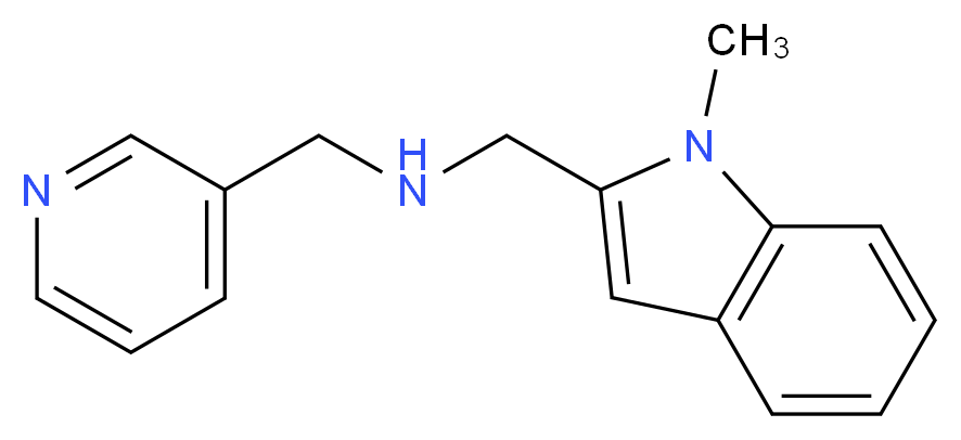 [(1-Methyl-1H-indol-2-yl)methyl]-(pyridin-3-ylmethyl)amine_分子结构_CAS_)