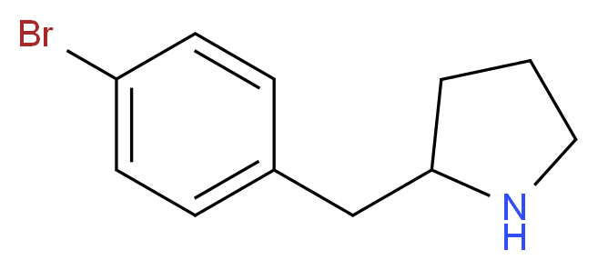 2-[(4-bromophenyl)methyl]pyrrolidine_分子结构_CAS_)