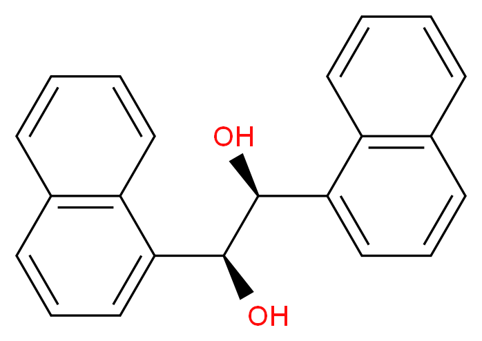 (1S,2S)-1,2-bis(naphthalen-1-yl)ethane-1,2-diol_分子结构_CAS_229184-99-0