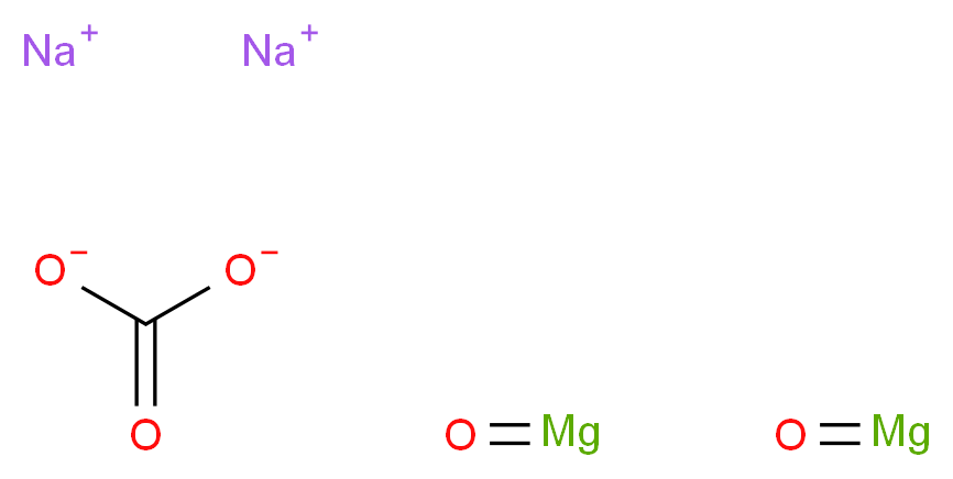 disodium bis(oxomagnesium) carbonate_分子结构_CAS_8007-09-8
