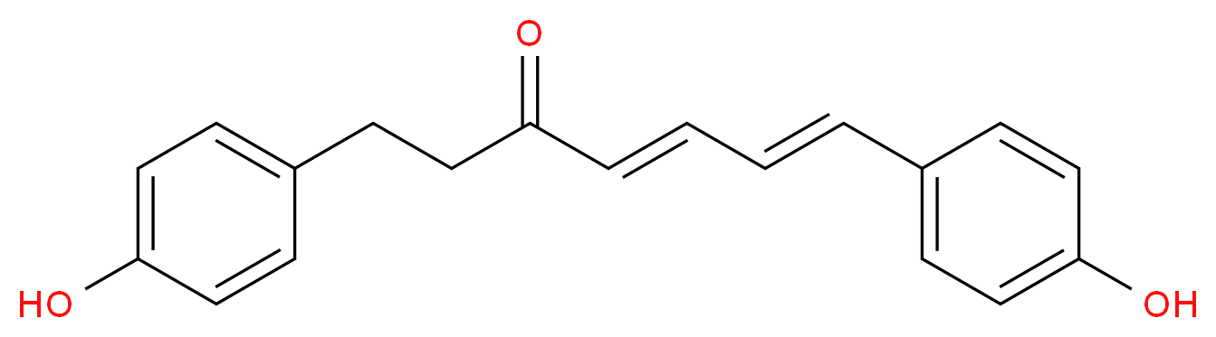 (4E,6E)-1,7-bis(4-hydroxyphenyl)hepta-4,6-dien-3-one_分子结构_CAS_332371-82-1