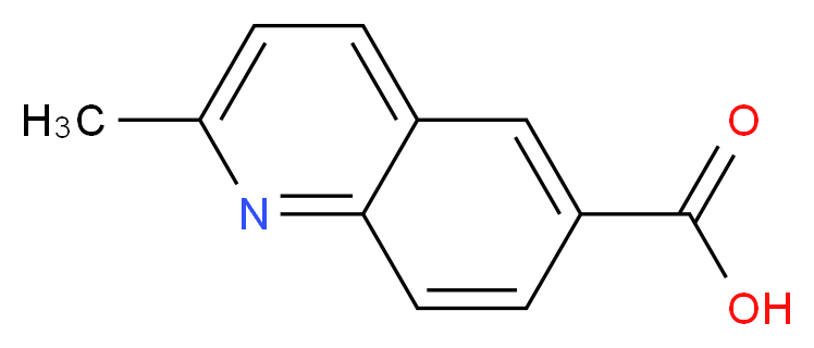 2-methyl-6-quinolinecarboxylic acid_分子结构_CAS_635-80-3)