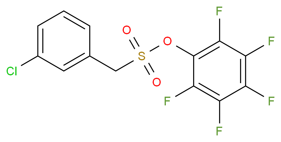 2,3,4,5,6-pentafluorophenyl (3-chlorophenyl)methanesulfonate_分子结构_CAS_)