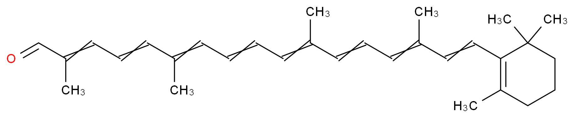 (2E,4E,6E,8E,10E,12E,14E,16E)-2,6,11,15-tetramethyl-17-(2,6,6-trimethylcyclohex-1-en-1-yl)heptadeca-2,4,6,8,10,12,14,16-octaenal_分子结构_CAS_1107-26-2