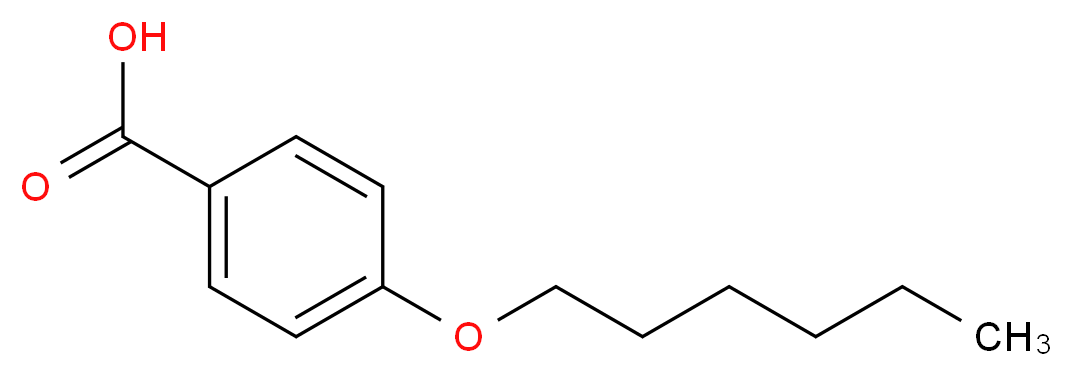 4-(Hexyloxy)benzoic acid_分子结构_CAS_1142-39-8)