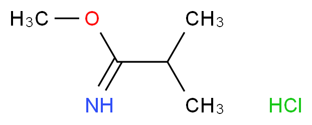 methyl 2-methylpropanecarboximidate hydrochloride_分子结构_CAS_39739-60-1