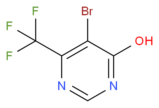 5-Bromo-6-(trifluoromethyl)-4-pyrimidinol_分子结构_CAS_942060-14-2)