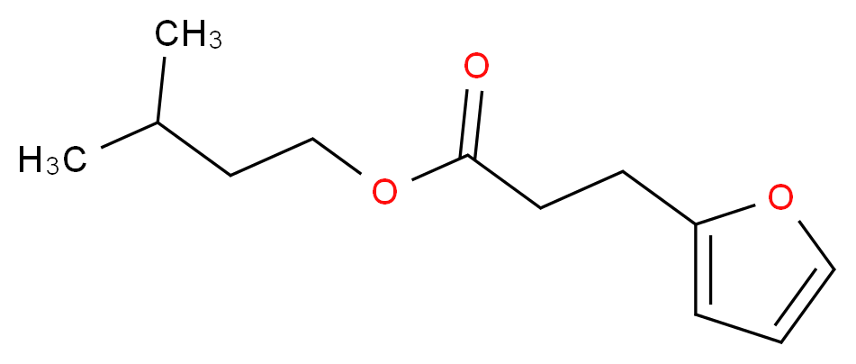 3-(2-呋喃基)丙酸异戊酯_分子结构_CAS_7779-67-1)