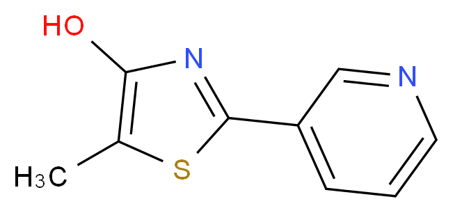 5-Methyl-2-(3-pyridinyl)-1,3-thiazol-4-ol_分子结构_CAS_131786-48-6)