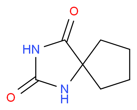 1,3-Diazaspiro[4.4]nonane-2,4-dione_分子结构_CAS_699-51-4)