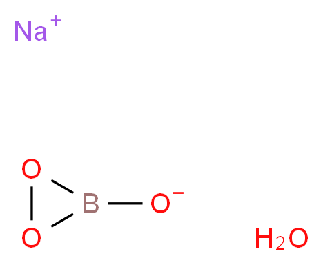 sodium 1,2,3-dioxaboriran-3-olate hydrate_分子结构_CAS_10332-33-9