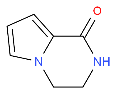 1H,2H,3H,4H-pyrrolo[1,2-a]pyrazin-1-one_分子结构_CAS_54906-42-2