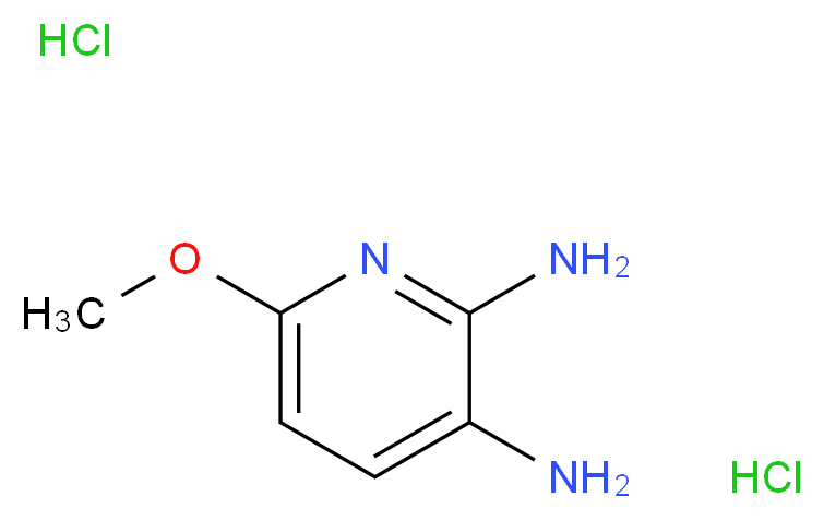6-methoxypyridine-2,3-diamine dihydrochloride_分子结构_CAS_94166-62-8