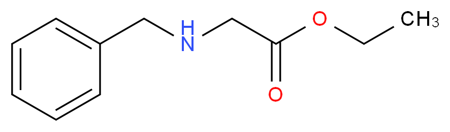 ethyl 2-(benzylamino)acetate_分子结构_CAS_6436-90-4
