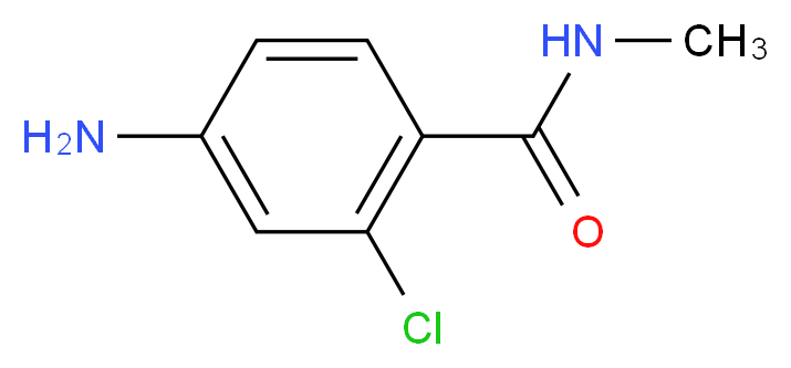 4-amino-2-chloro-N-methylbenzamide_分子结构_CAS_926203-17-0