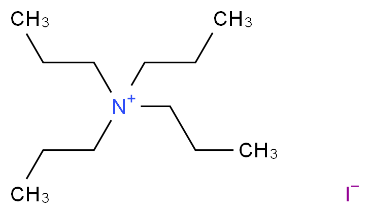 四正丙基碘化铵_分子结构_CAS_631-40-3)
