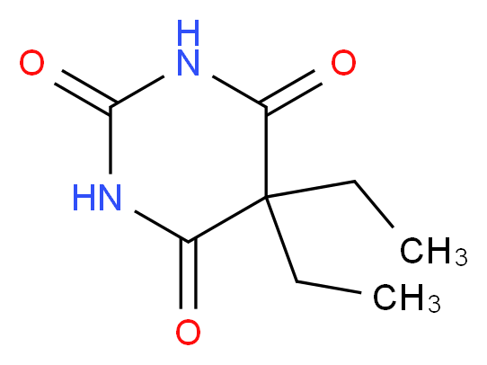 5,5-diethyl-1,3-diazinane-2,4,6-trione_分子结构_CAS_57-44-3