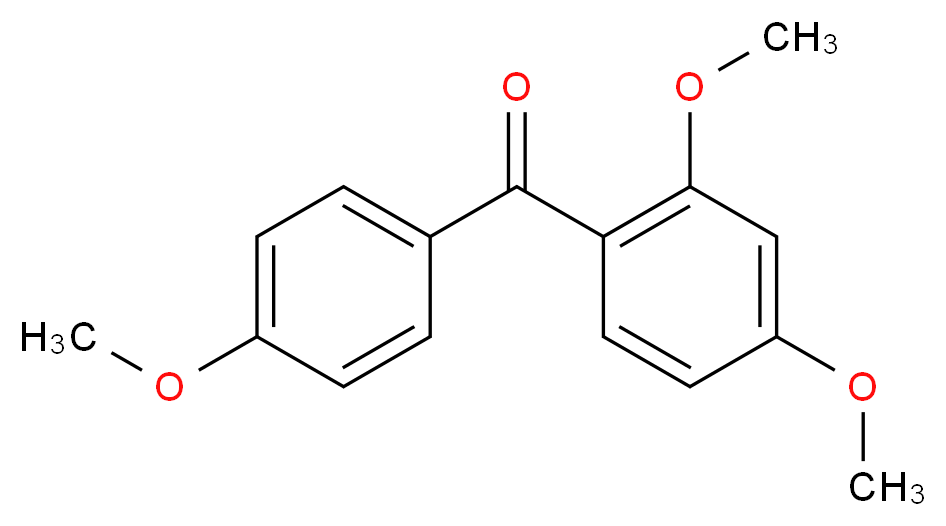 (2,4-dimethoxyphenyl)(4-methoxyphenyl)methanone_分子结构_CAS_4038-15-7