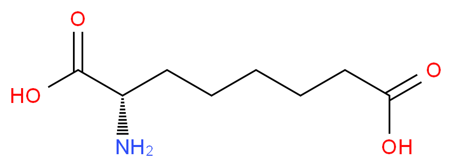 (S)-2-Aminooctanedioic acid_分子结构_CAS_4254-88-0)