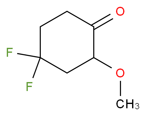 4,4-Difluoro-2-methoxycyclohexanone_分子结构_CAS_1232060-73-9)