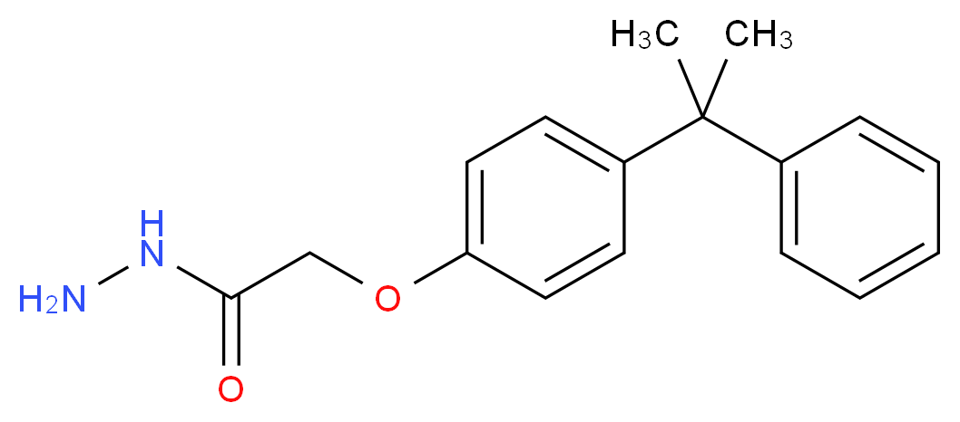 2-[4-(1-methyl-1-phenylethyl)phenoxy]acetohydrazide_分子结构_CAS_70757-64-1)