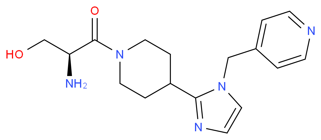 (2S)-2-amino-3-oxo-3-{4-[1-(4-pyridinylmethyl)-1H-imidazol-2-yl]-1-piperidinyl}-1-propanol_分子结构_CAS_)