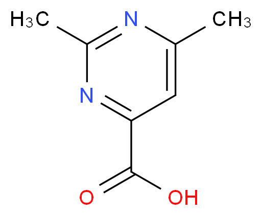 2,6-dimethylpyrimidine-4-carboxylic acid_分子结构_CAS_54198-74-2