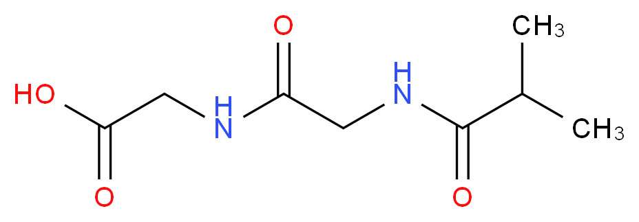 2-[2-(2-methylpropanamido)acetamido]acetic acid_分子结构_CAS_436096-89-8