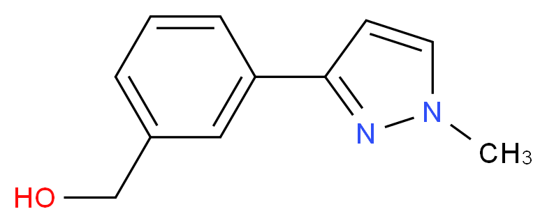 [3-(1-methyl-1H-pyrazol-3-yl)phenyl]methanol_分子结构_CAS_910037-09-1)