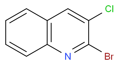 2-Bromo-3-chloroquinoline_分子结构_CAS_120258-63-1)