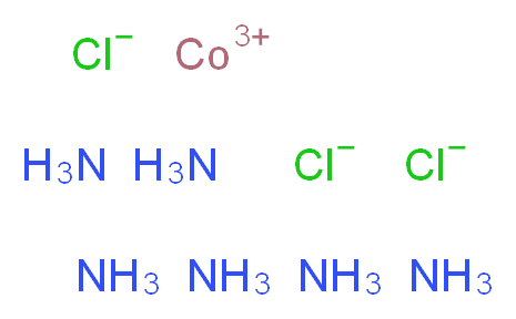 六氨基氯化钴_分子结构_CAS_10534-89-1)