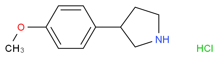 3-(4-Methoxyphenyl)pyrrolidine hydrochloride_分子结构_CAS_)