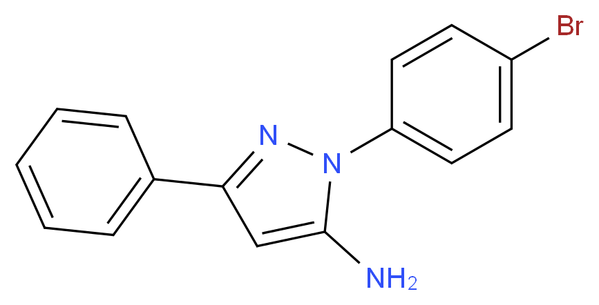 5-氨基-1-(4-溴苯基)-3-苯基-1H-吡唑_分子结构_CAS_72411-50-8)