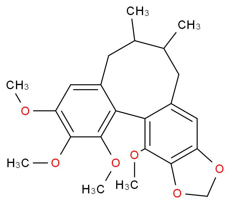 Schisandrin B_分子结构_CAS_61281-37-6)