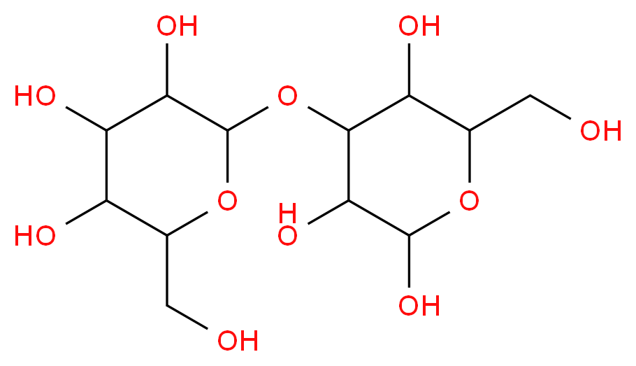 6-(hydroxymethyl)-4-{[3,4,5-trihydroxy-6-(hydroxymethyl)oxan-2-yl]oxy}oxane-2,3,5-triol_分子结构_CAS_23745-85-9