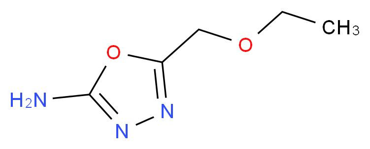 5-(ethoxymethyl)-1,3,4-oxadiazol-2-amine_分子结构_CAS_)