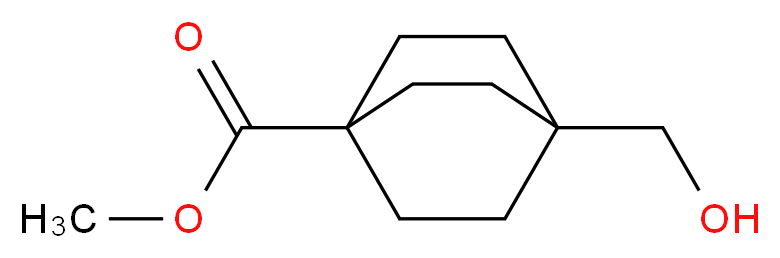 methyl 4-(hydroxymethyl)bicyclo[2.2.2]octane-1-carboxylate_分子结构_CAS_94994-15-7