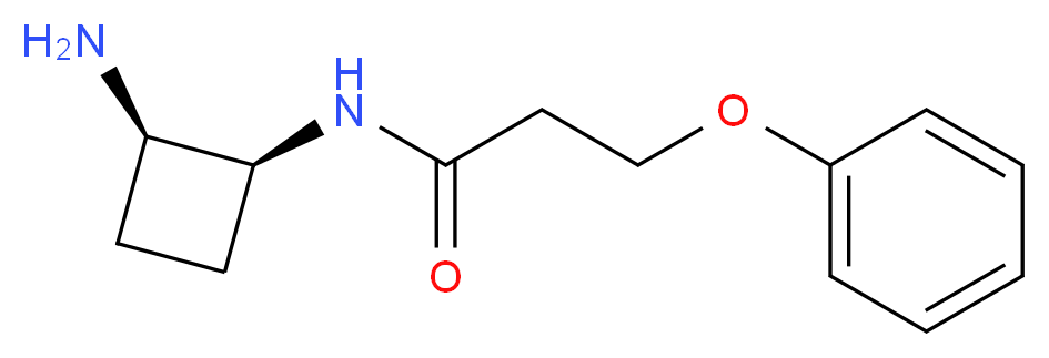 N-[(1S*,2R*)-2-aminocyclobutyl]-3-phenoxypropanamide_分子结构_CAS_)